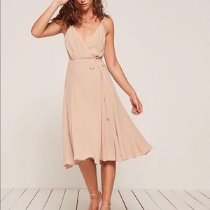 Reformation Temple wrap dress NWT